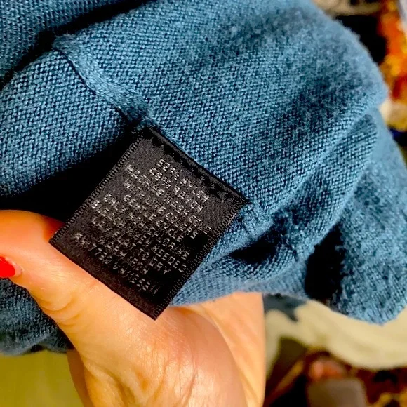 Teal Turtleneck long sleeve Top size small - Picture 6 of 14